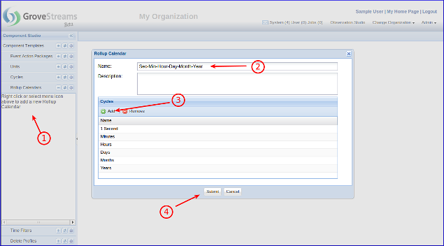 Create Rollup Calendar